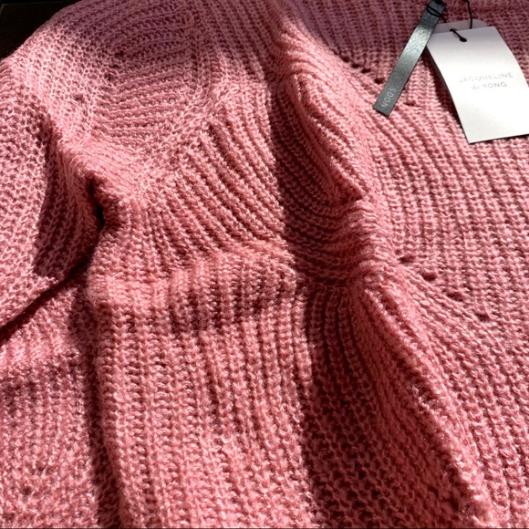 JDY Daisy Polignac High Neck Ladder Knit Sweater - Picture 5 of 5